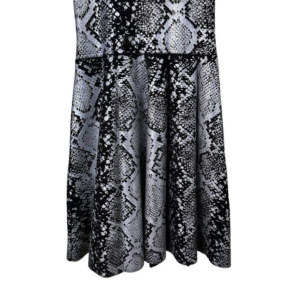Parker Olida Foiled Python Print Dress Size Small - Picture 4 of 12